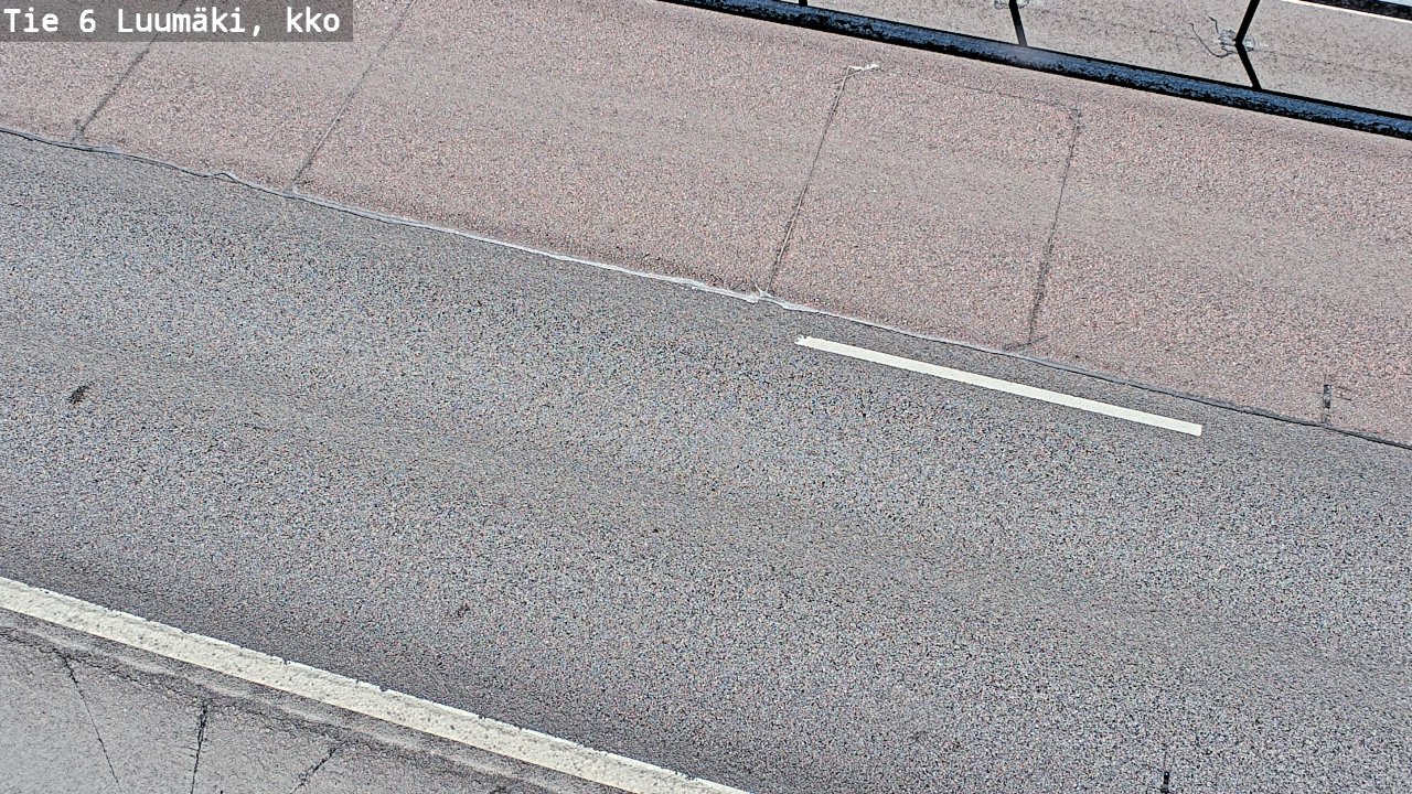 Weather Camera Image Väg 6 Luumäki, kirkko, Luumäki, Etelä-Karjala
