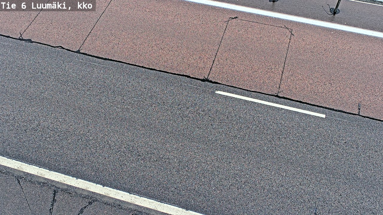 Weather Camera Image Väg 6 Luumäki, kirkko, Luumäki, Etelä-Karjala
