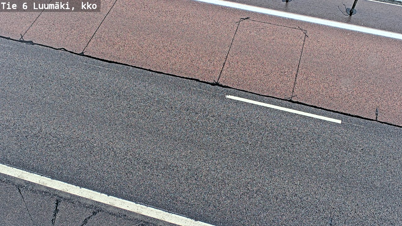 Weather Camera Image Väg 6 Luumäki, kirkko, Luumäki, Etelä-Karjala
