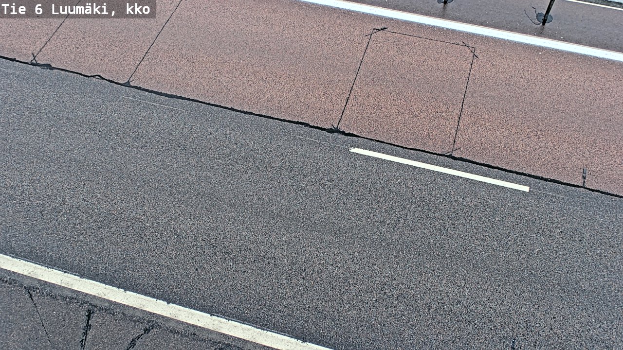 Weather Camera Image Väg 6 Luumäki, kirkko, Luumäki, Etelä-Karjala