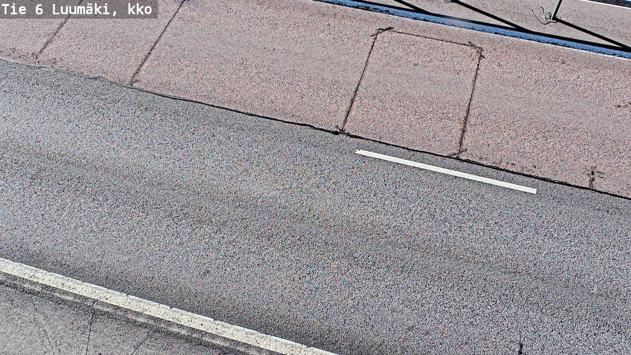 Weather Camera Image Väg 6 Luumäki, kirkko, Luumäki, Etelä-Karjala
