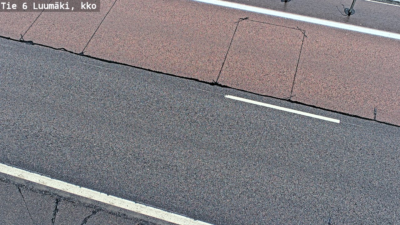 Weather Camera Image Väg 6 Luumäki, kirkko, Luumäki, Etelä-Karjala