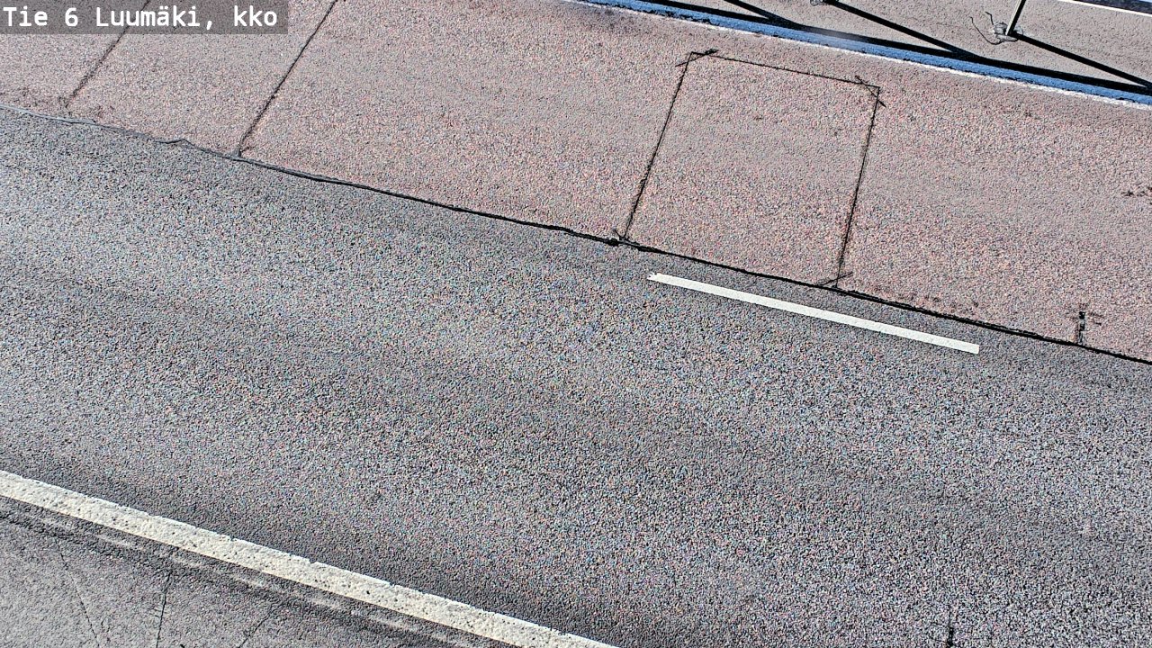 Weather Camera Image Väg 6 Luumäki, kirkko, Luumäki, Etelä-Karjala