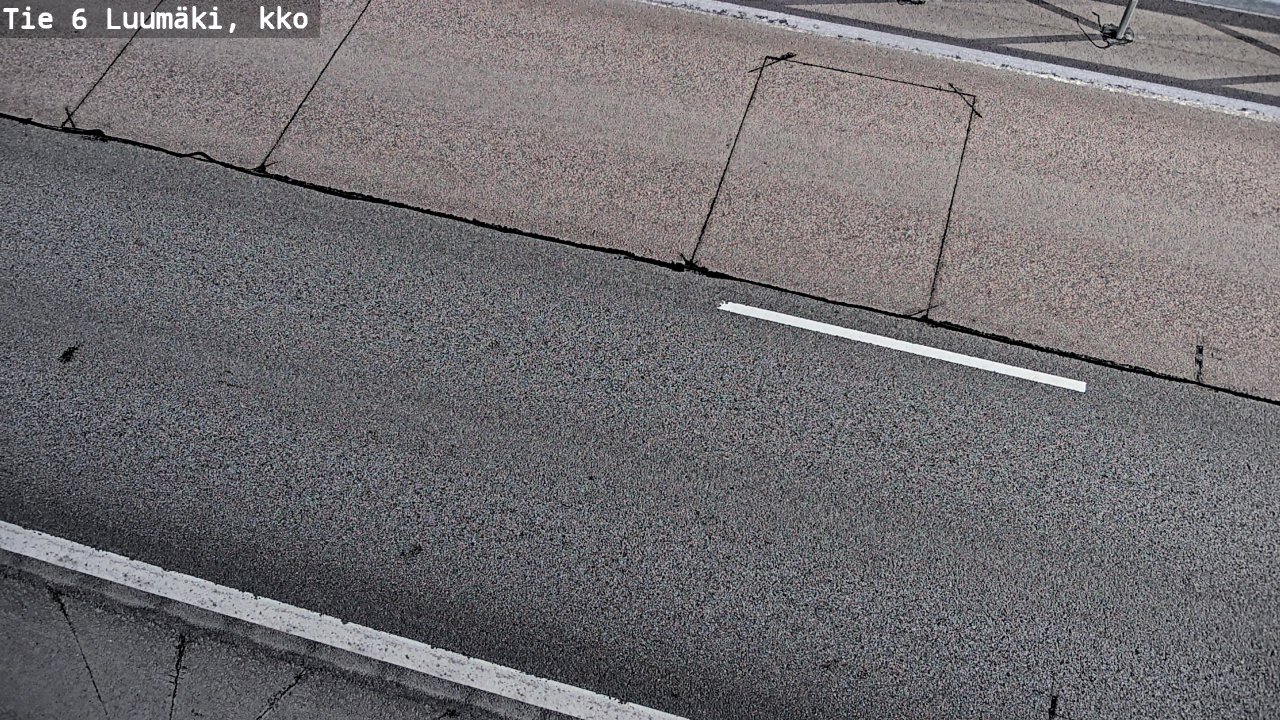 Weather Camera Image Väg 6 Luumäki, kirkko, Luumäki, Etelä-Karjala