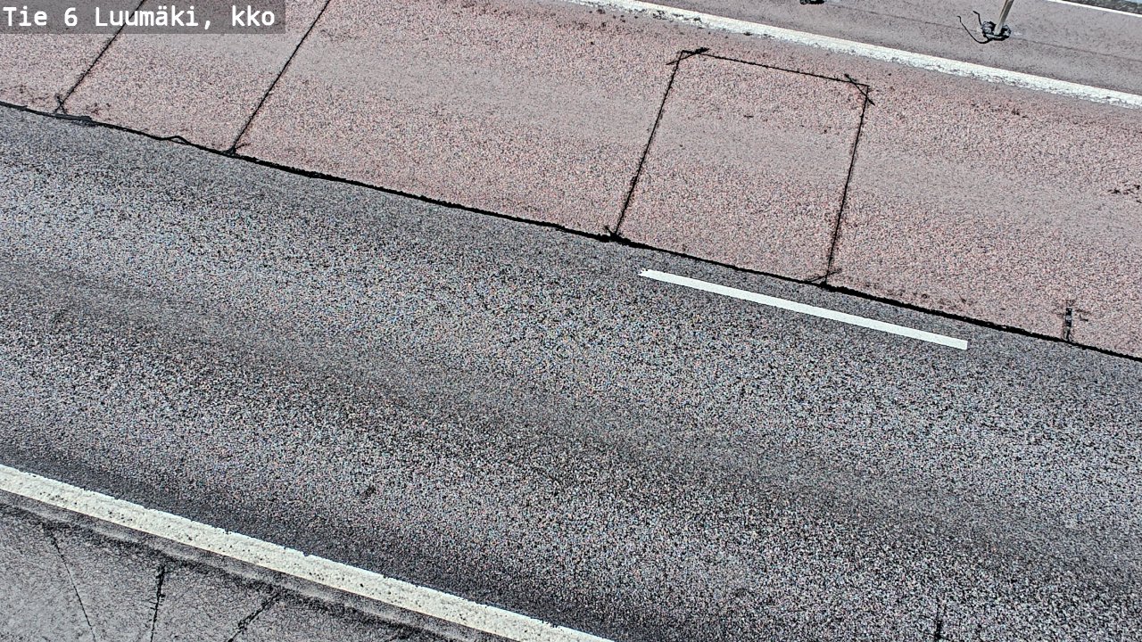 Weather Camera Image Väg 6 Luumäki, kirkko, Luumäki, Etelä-Karjala