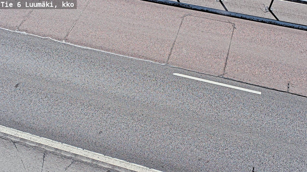 Weather Camera Image Väg 6 Luumäki, kirkko, Luumäki, Etelä-Karjala