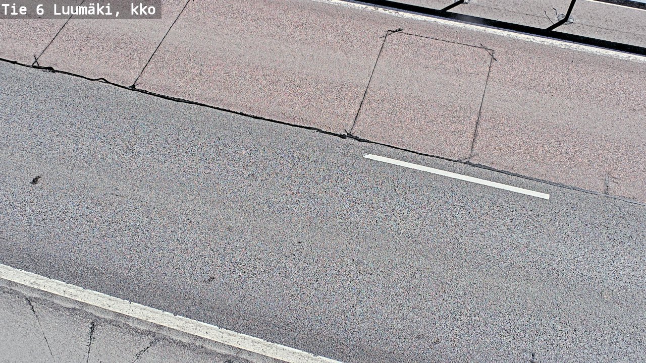 Weather Camera Image Väg 6 Luumäki, kirkko, Luumäki, Etelä-Karjala