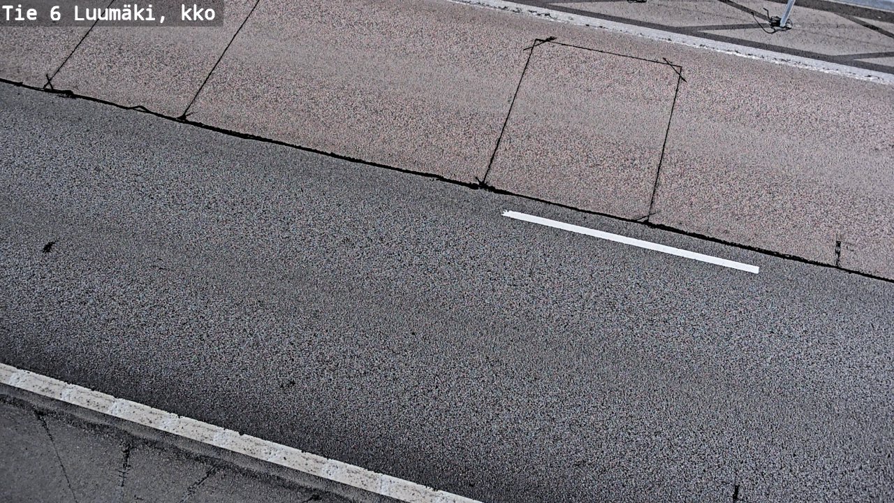 Weather Camera Image Väg 6 Luumäki, kirkko, Luumäki, Etelä-Karjala