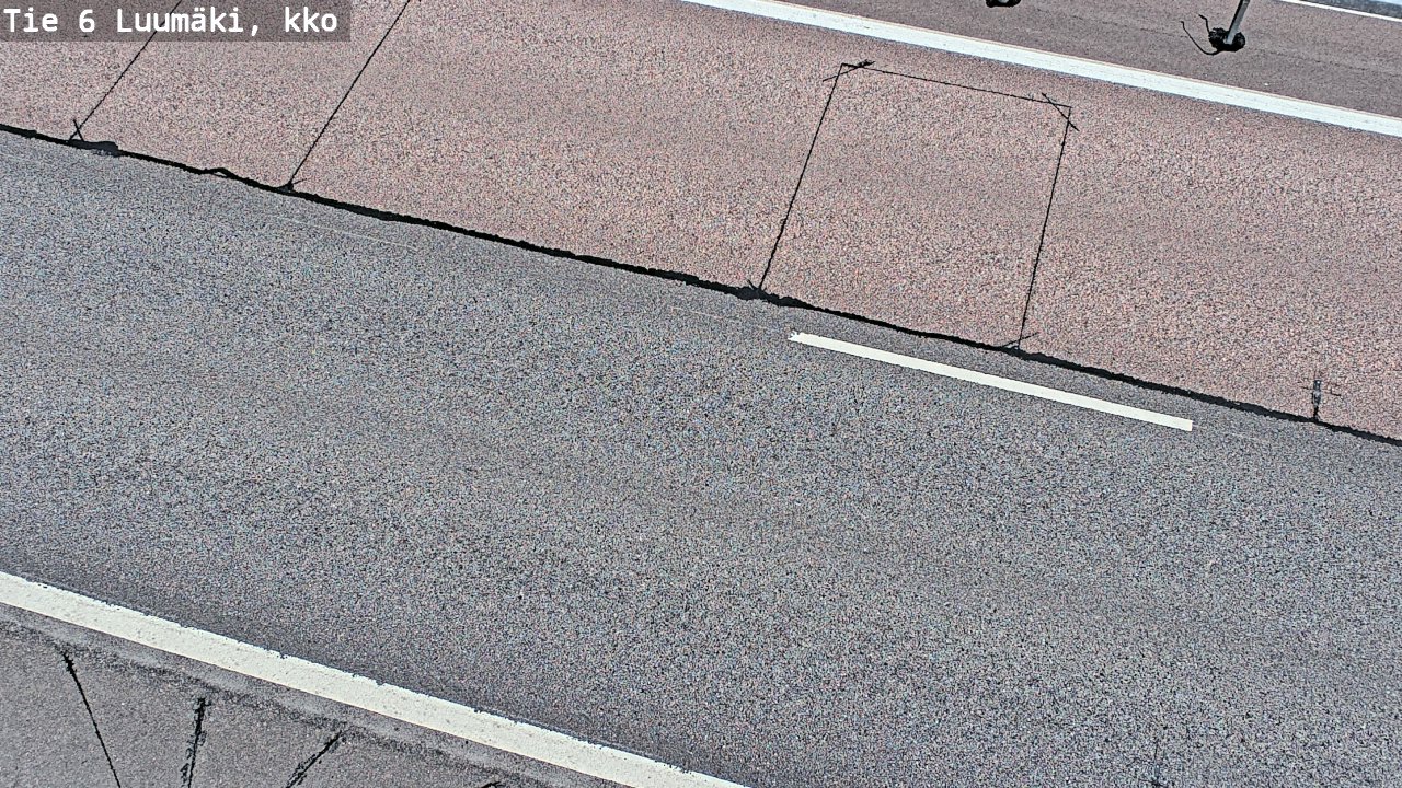 Weather Camera Image Väg 6 Luumäki, kirkko, Luumäki, Etelä-Karjala