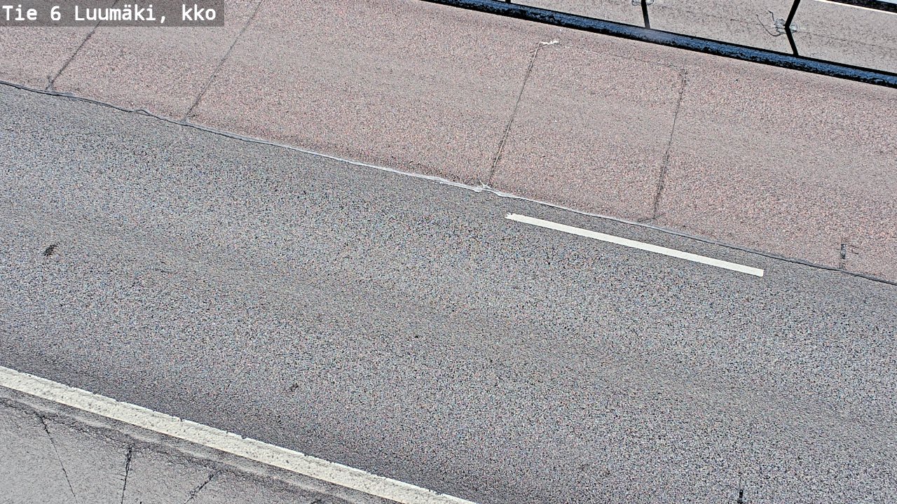 Weather Camera Image Väg 6 Luumäki, kirkko, Luumäki, Etelä-Karjala