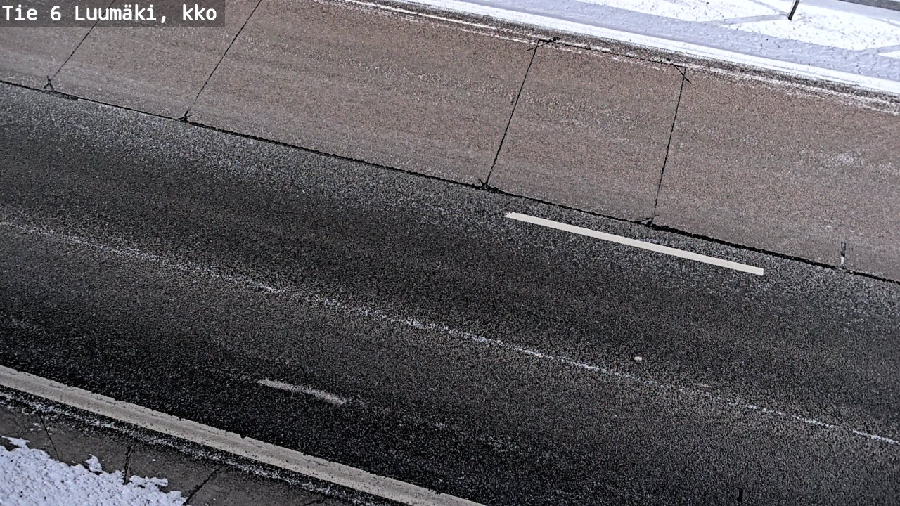 Weather Camera Image Väg 6 Luumäki, kirkko, Luumäki, Etelä-Karjala