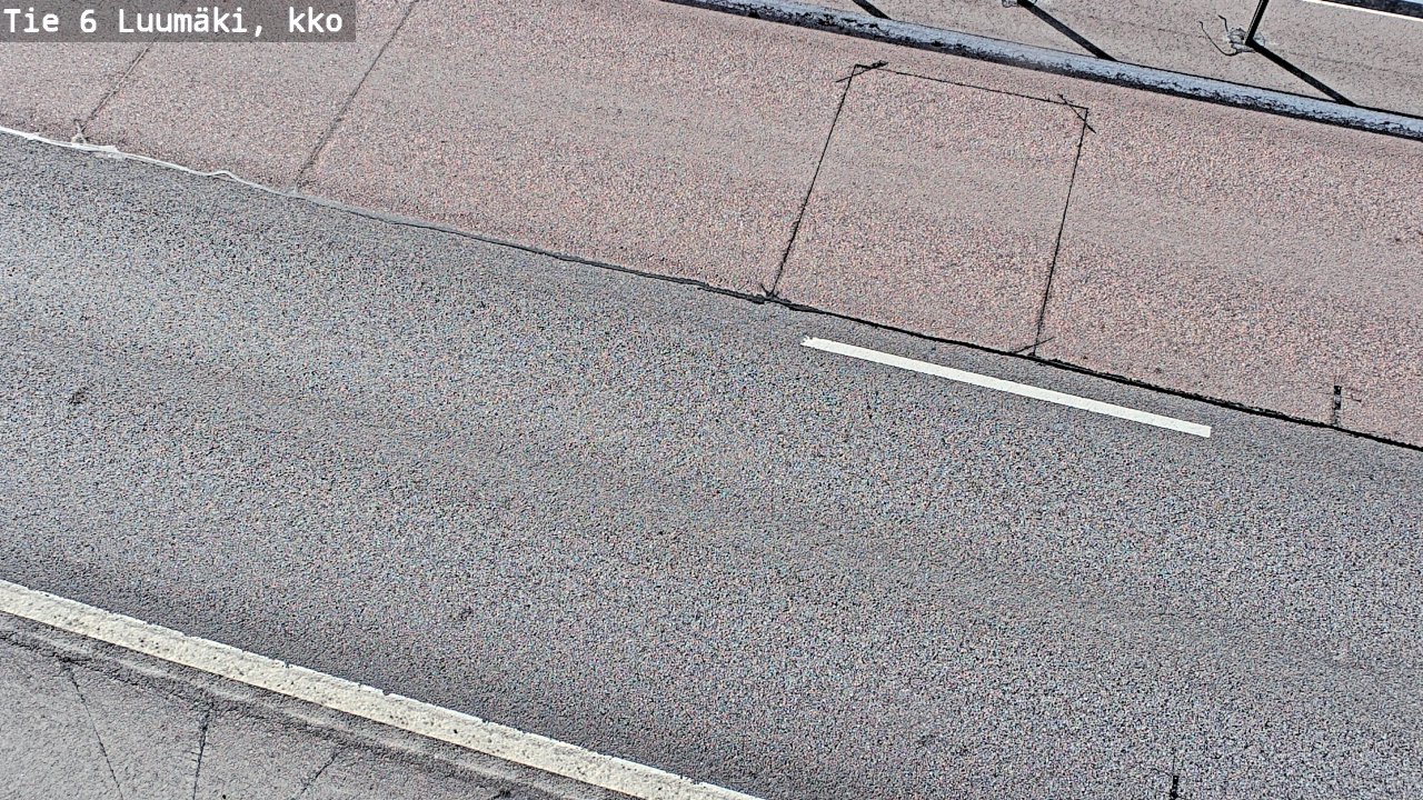 Weather Camera Image Väg 6 Luumäki, kirkko, Luumäki, Etelä-Karjala