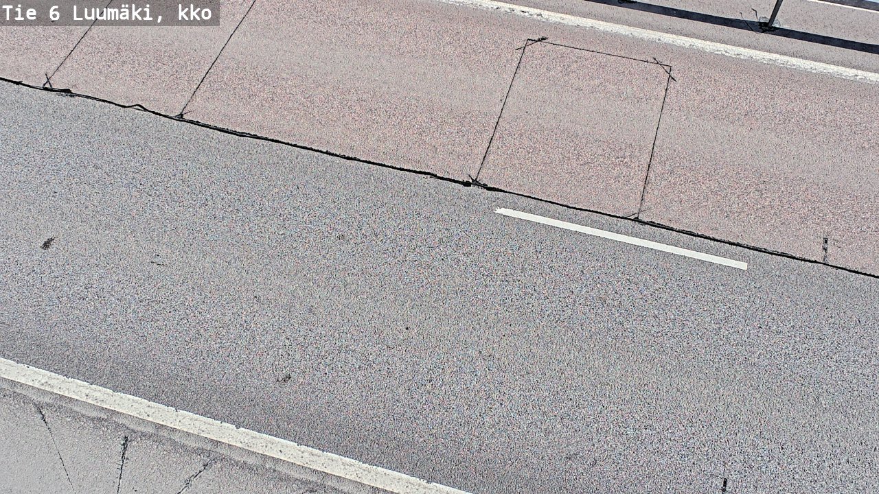 Weather Camera Image Väg 6 Luumäki, kirkko, Luumäki, Etelä-Karjala