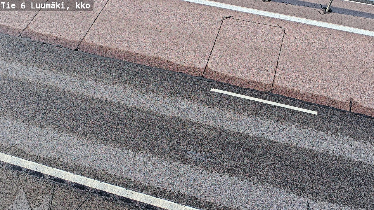 Weather Camera Image Väg 6 Luumäki, kirkko, Luumäki, Etelä-Karjala