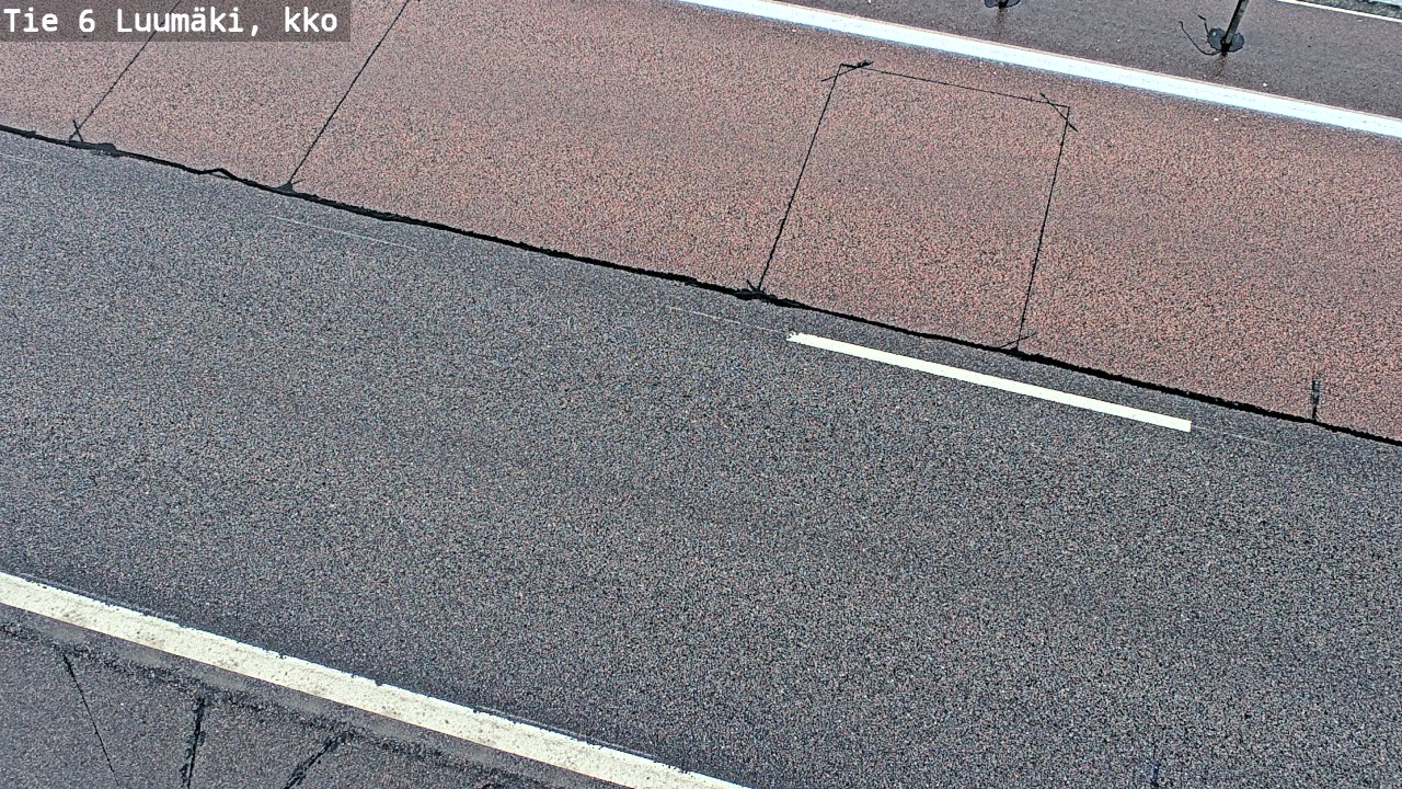 Weather Camera Image Väg 6 Luumäki, kirkko, Luumäki, Etelä-Karjala