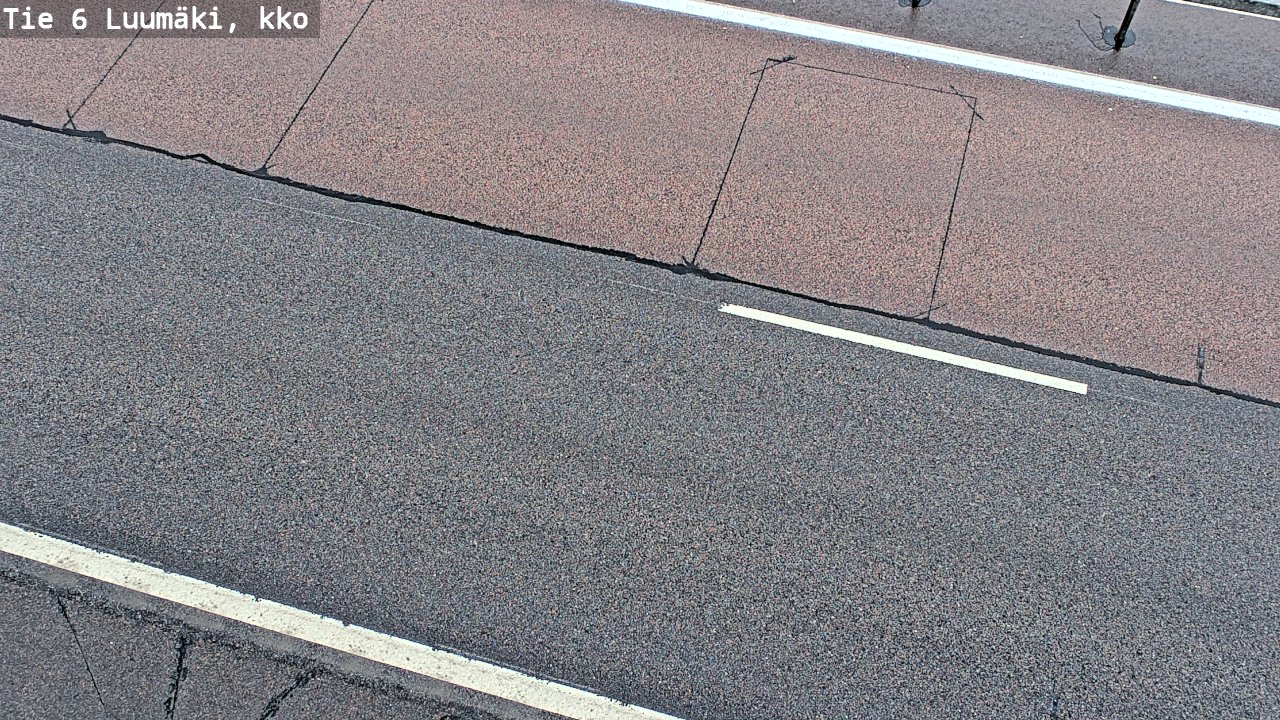 Weather Camera Image Väg 6 Luumäki, kirkko, Luumäki, Etelä-Karjala
