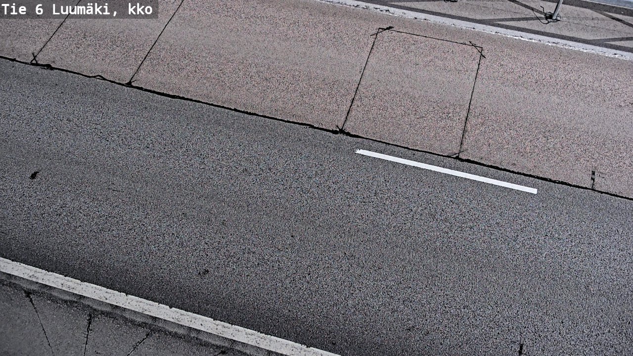 Weather Camera Image Väg 6 Luumäki, kirkko, Luumäki, Etelä-Karjala