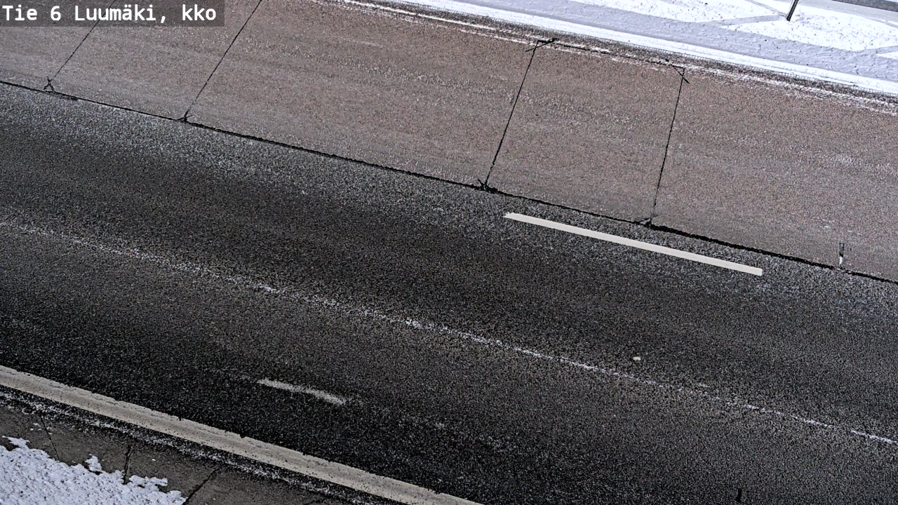 Weather Camera Image Väg 6 Luumäki, kirkko, Luumäki, Etelä-Karjala