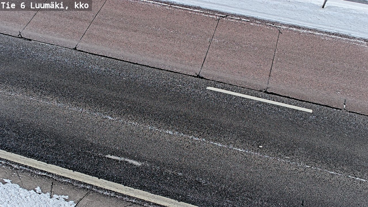 Weather Camera Image Väg 6 Luumäki, kirkko, Luumäki, Etelä-Karjala