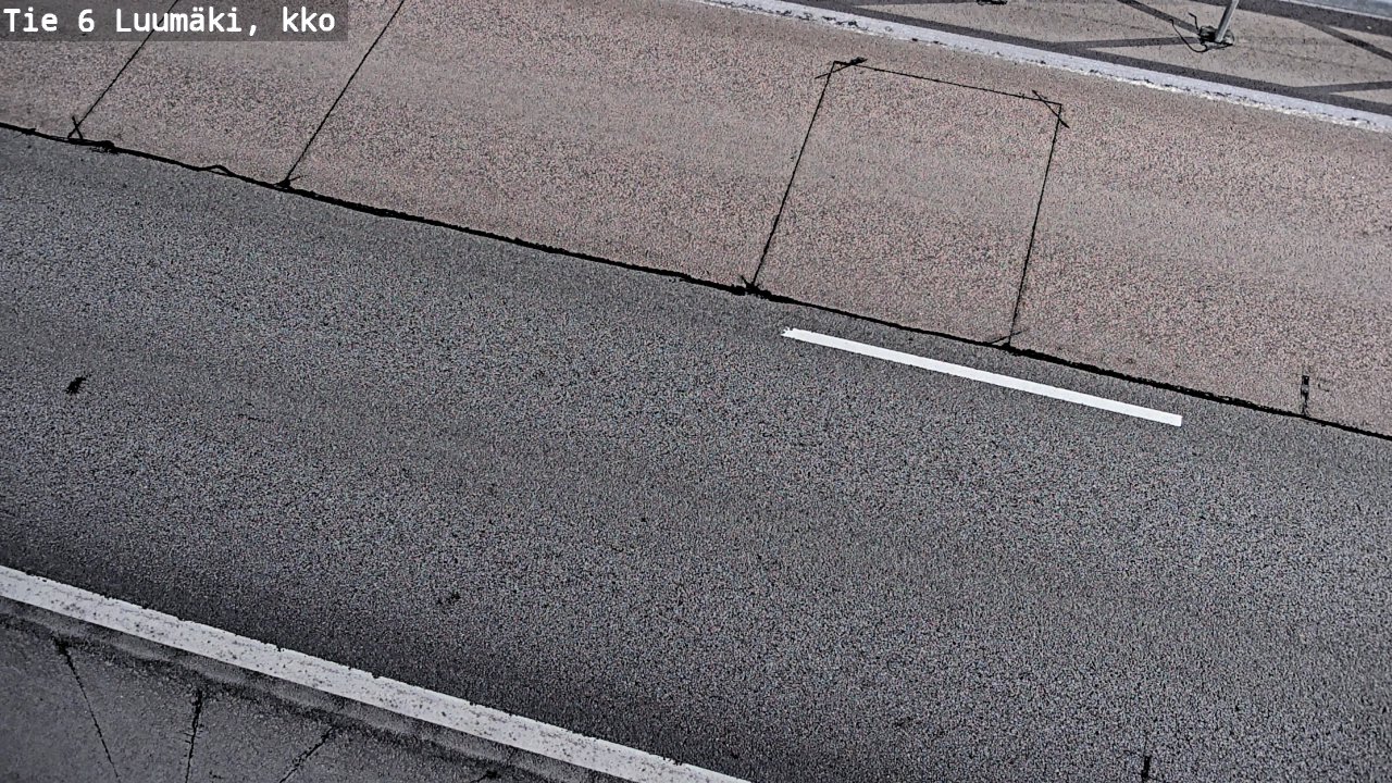 Weather Camera Image Väg 6 Luumäki, kirkko, Luumäki, Etelä-Karjala