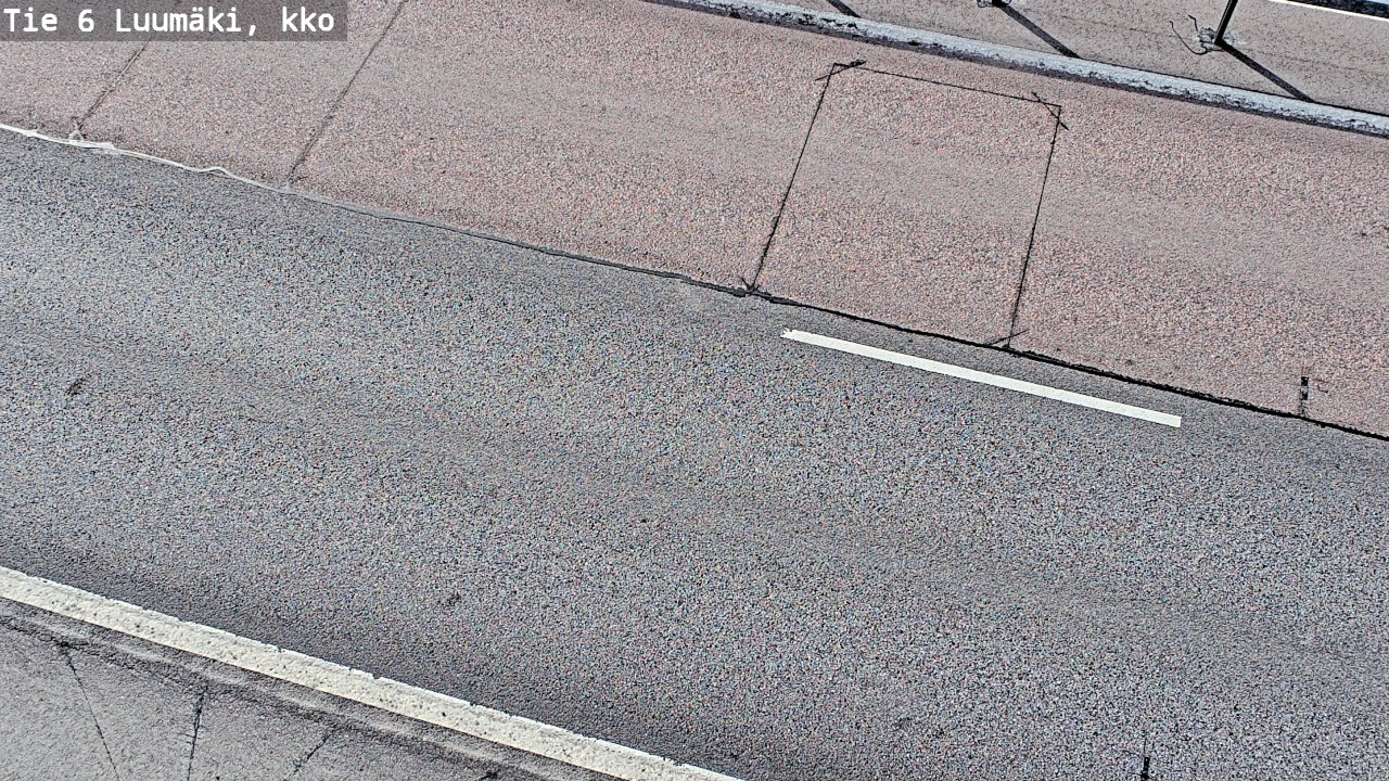 Weather Camera Image Väg 6 Luumäki, kirkko, Luumäki, Etelä-Karjala