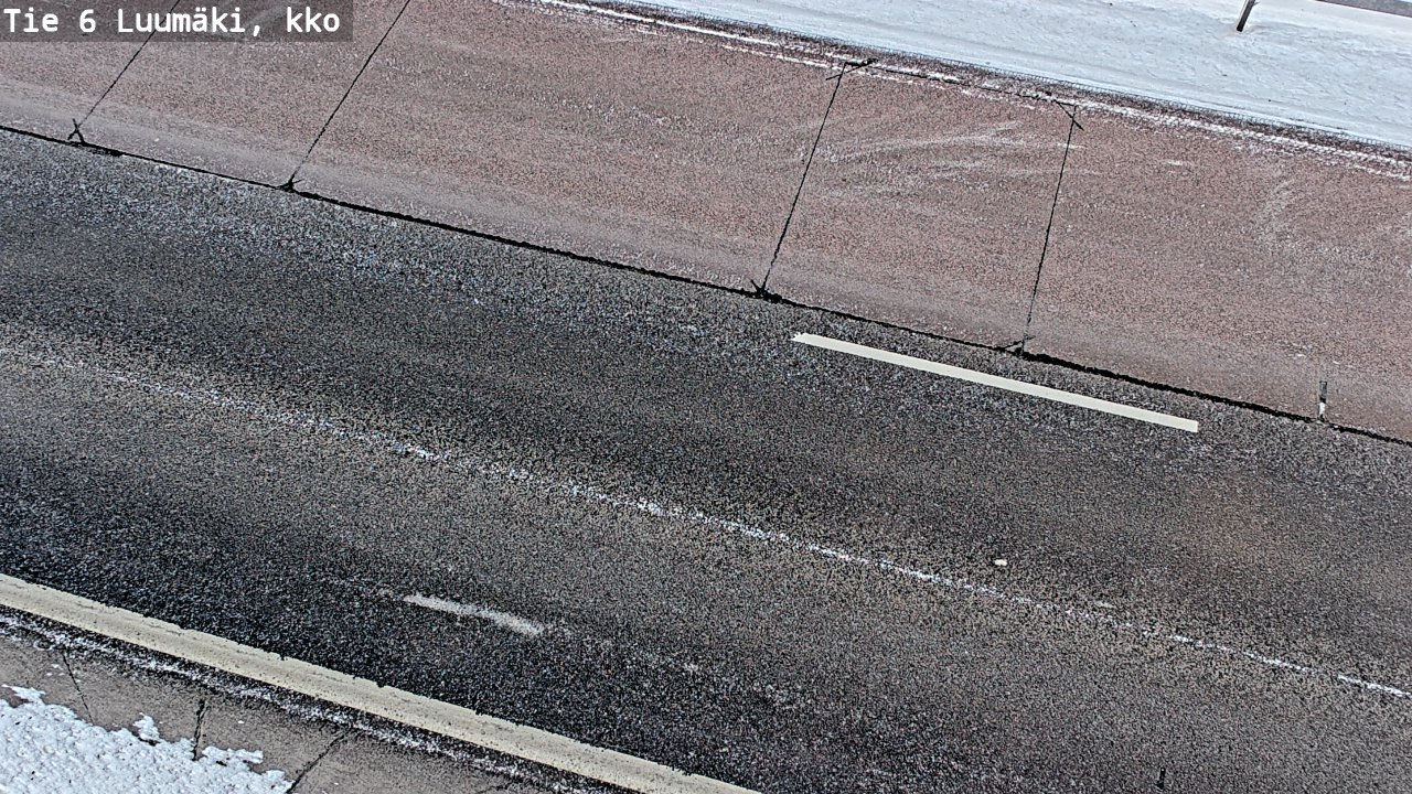 Weather Camera Image Väg 6 Luumäki, kirkko, Luumäki, Etelä-Karjala