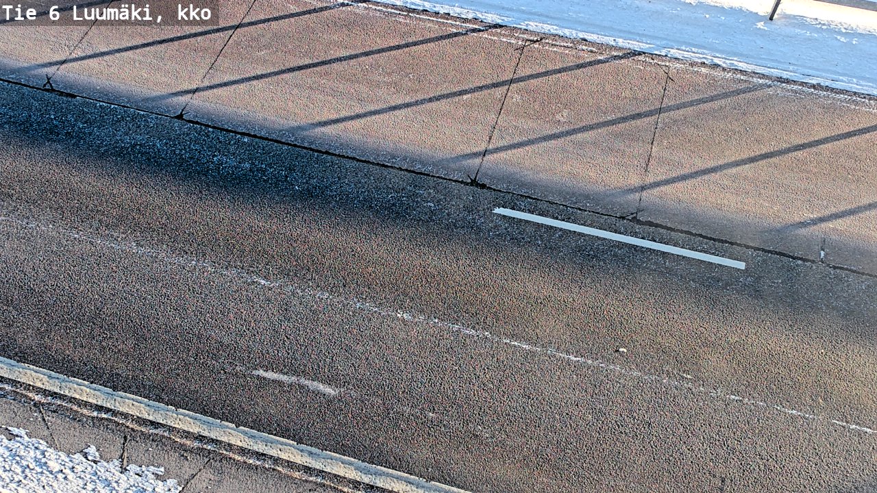 Weather Camera Image Väg 6 Luumäki, kirkko, Luumäki, Etelä-Karjala