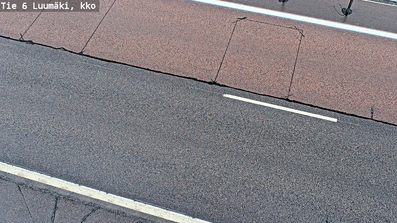 Weather Camera Image Väg 6 Luumäki, kirkko, Luumäki, Etelä-Karjala