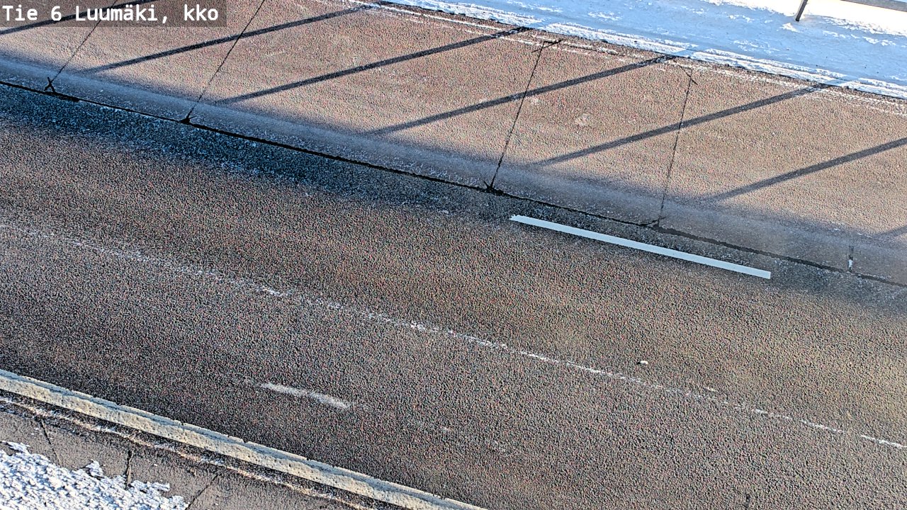 Weather Camera Image Väg 6 Luumäki, kirkko, Luumäki, Etelä-Karjala