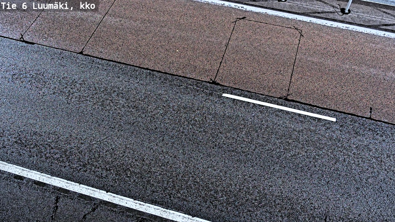 Weather Camera Image Väg 6 Luumäki, kirkko, Luumäki, Etelä-Karjala