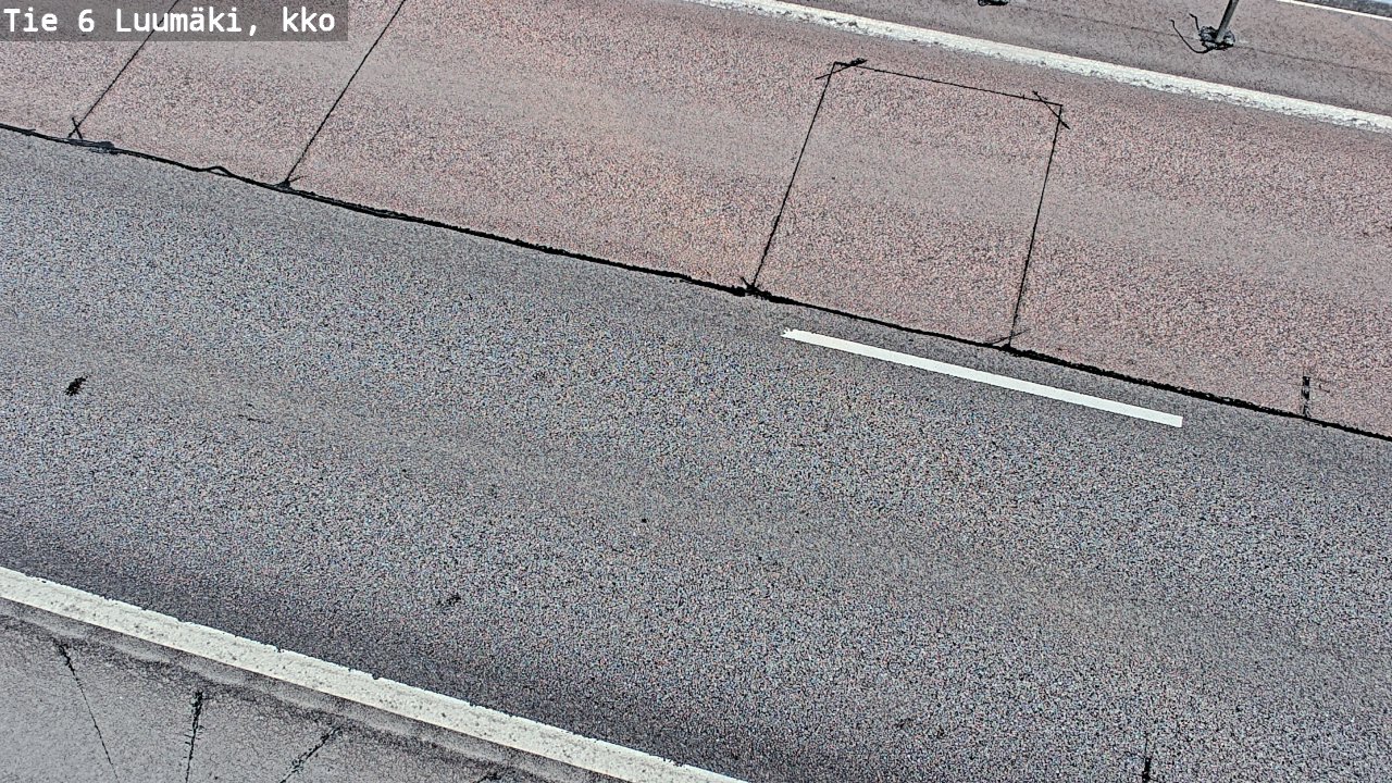 Weather Camera Image Väg 6 Luumäki, kirkko, Luumäki, Etelä-Karjala