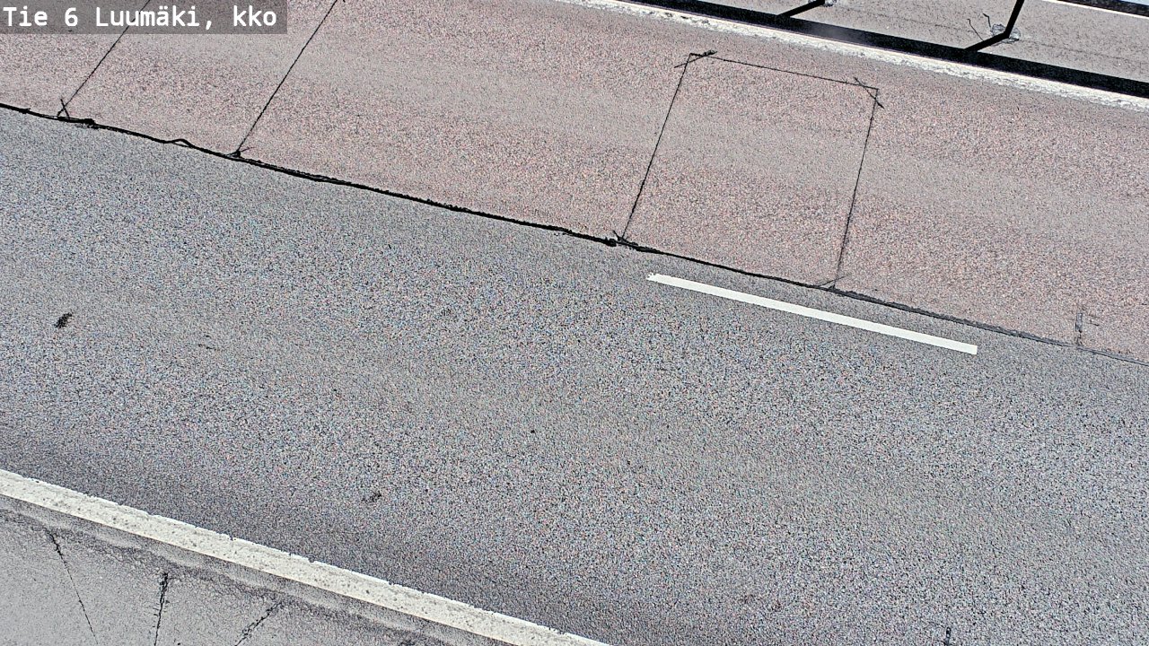 Weather Camera Image Väg 6 Luumäki, kirkko, Luumäki, Etelä-Karjala