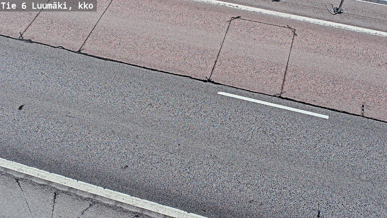 Weather Camera Image Väg 6 Luumäki, kirkko, Luumäki, Etelä-Karjala