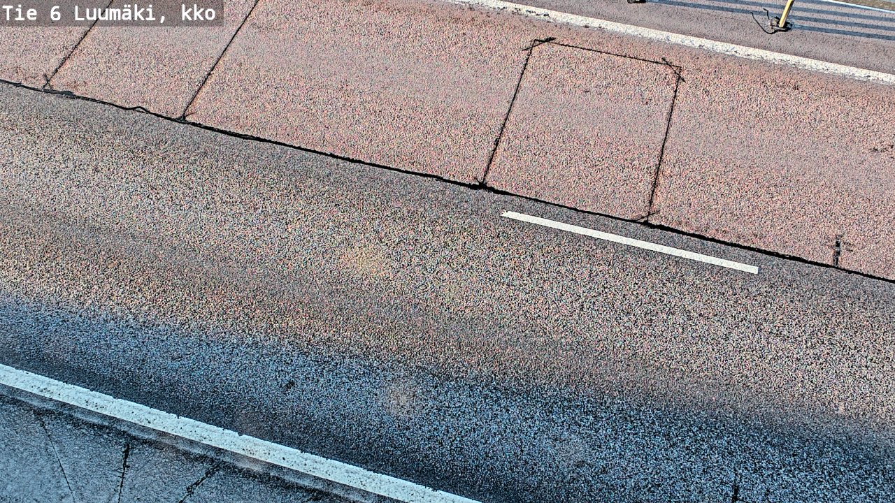 Weather Camera Image Väg 6 Luumäki, kirkko, Luumäki, Etelä-Karjala