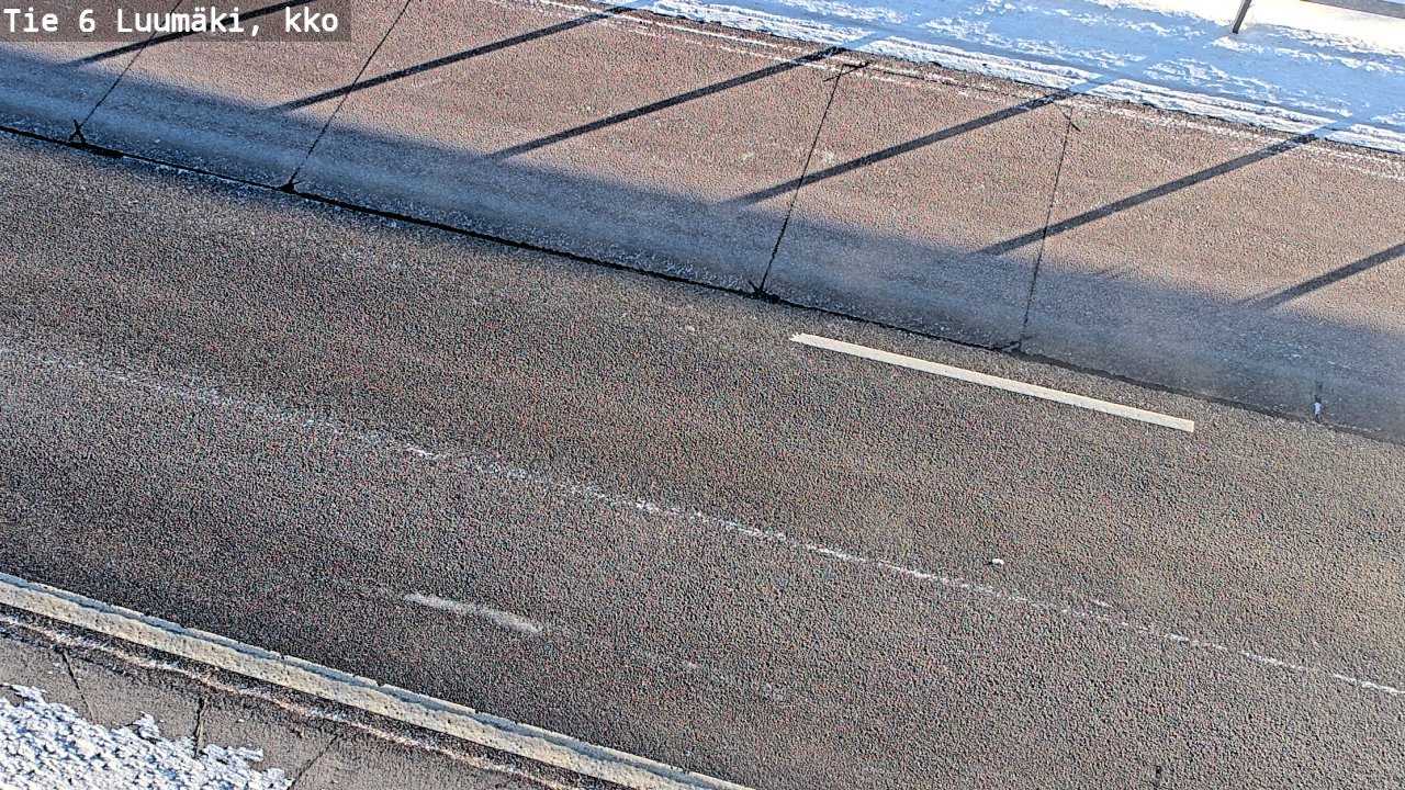 Weather Camera Image Väg 6 Luumäki, kirkko, Luumäki, Etelä-Karjala