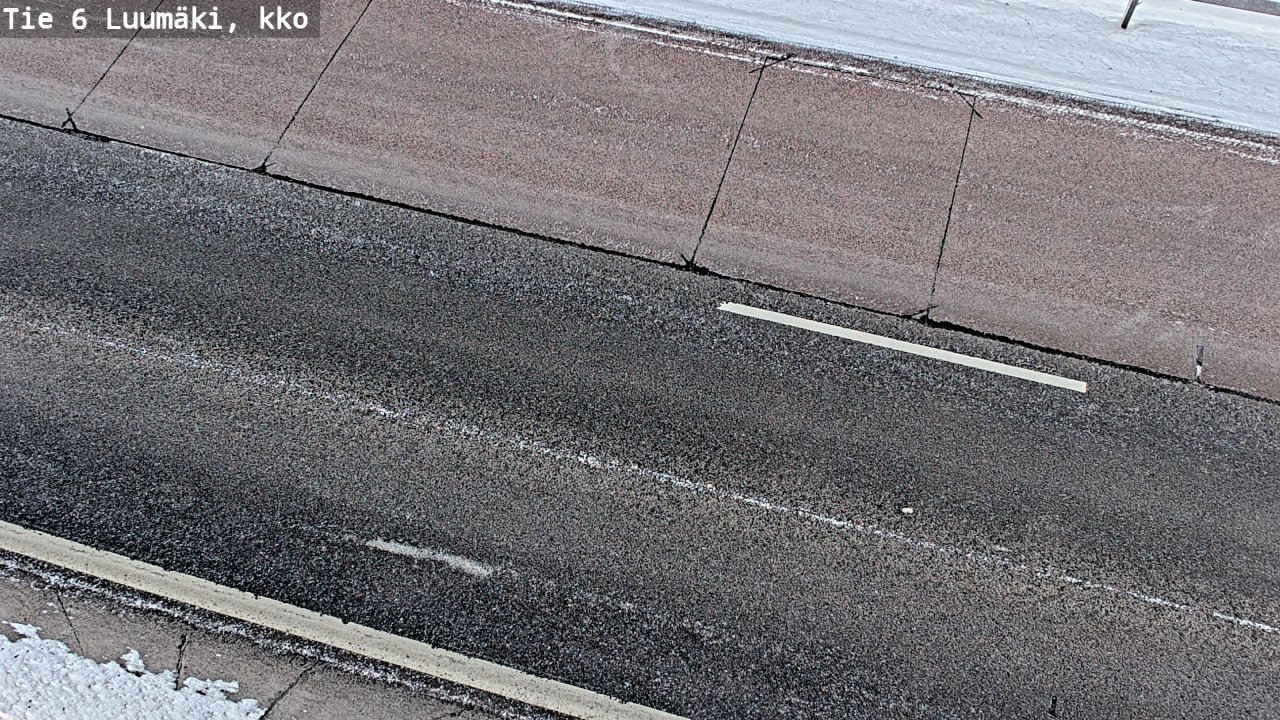 Weather Camera Image Väg 6 Luumäki, kirkko, Luumäki, Etelä-Karjala