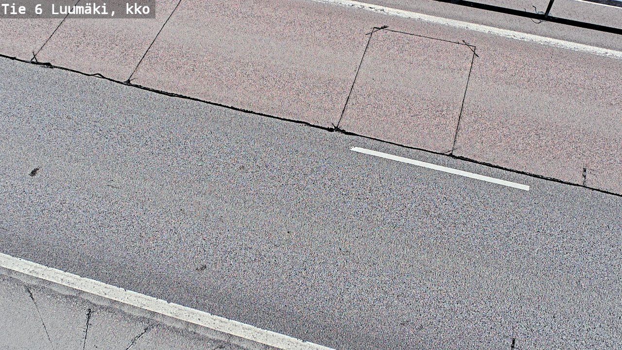Weather Camera Image Väg 6 Luumäki, kirkko, Luumäki, Etelä-Karjala