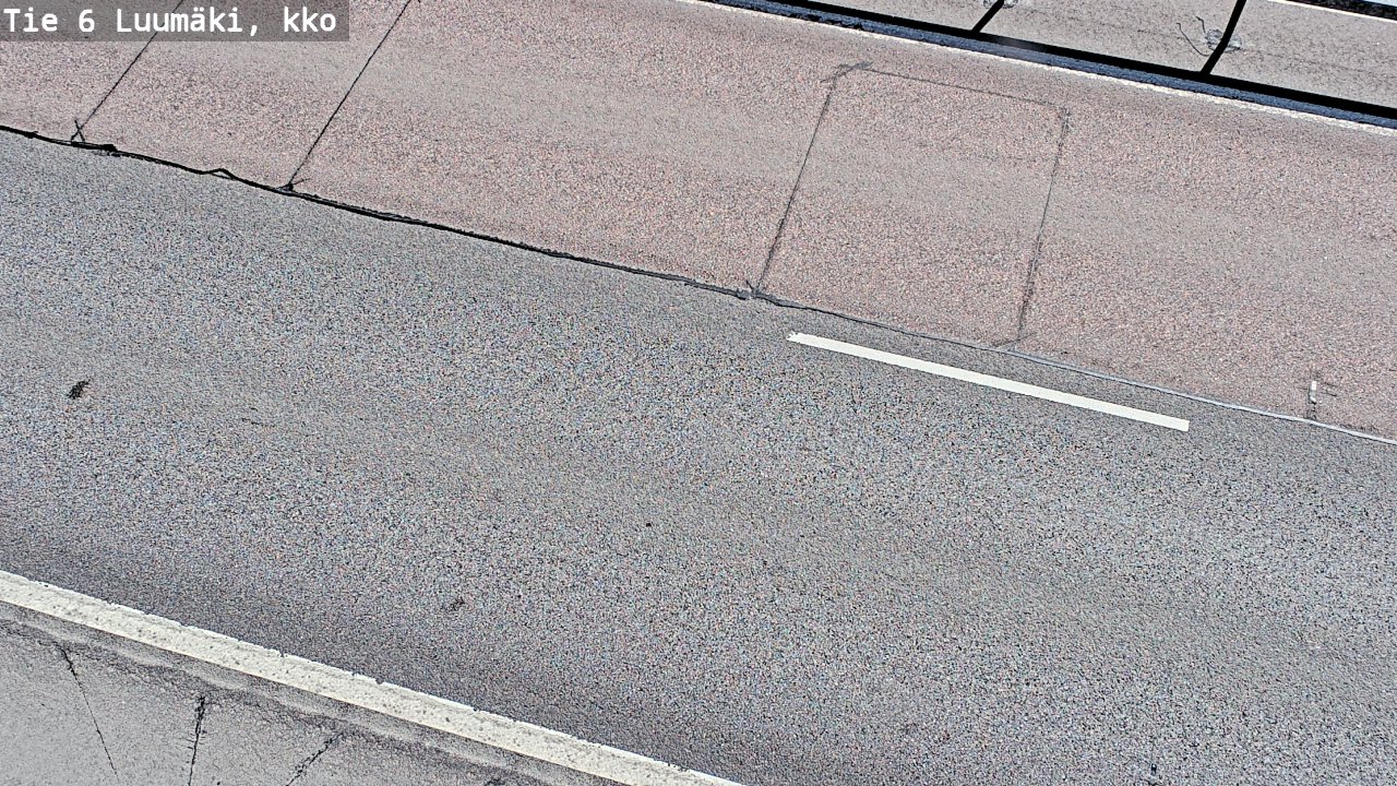Weather Camera Image Väg 6 Luumäki, kirkko, Luumäki, Etelä-Karjala