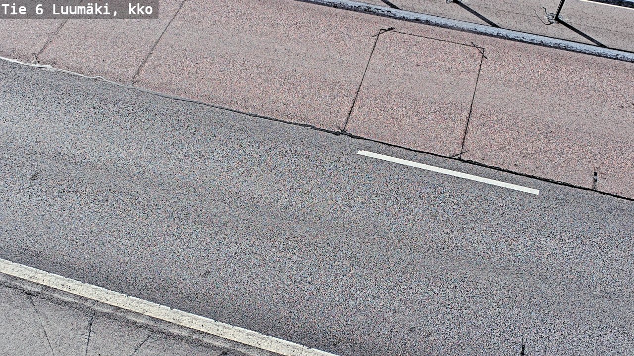 Weather Camera Image Väg 6 Luumäki, kirkko, Luumäki, Etelä-Karjala