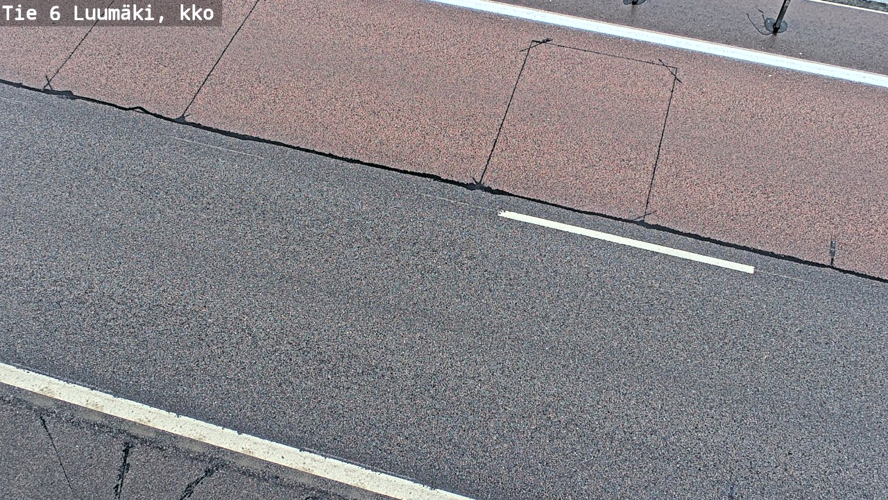 Weather Camera Image Väg 6 Luumäki, kirkko, Luumäki, Etelä-Karjala