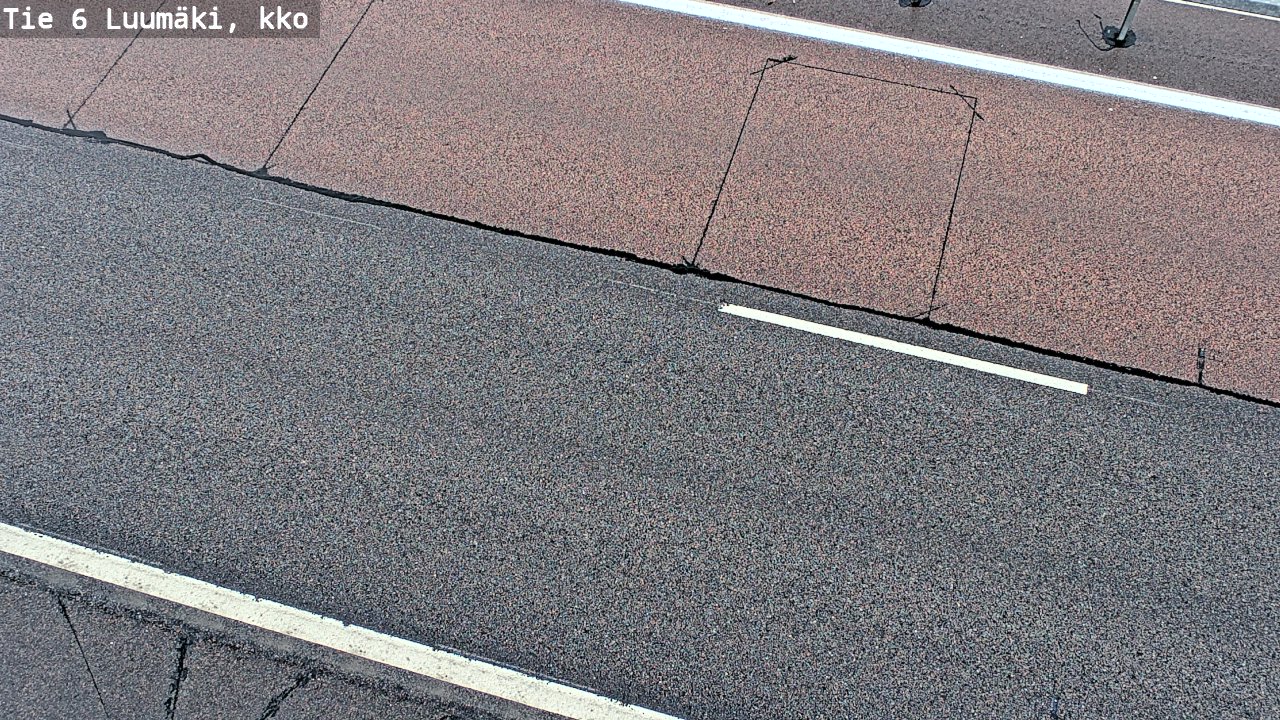 Weather Camera Image Väg 6 Luumäki, kirkko, Luumäki, Etelä-Karjala
