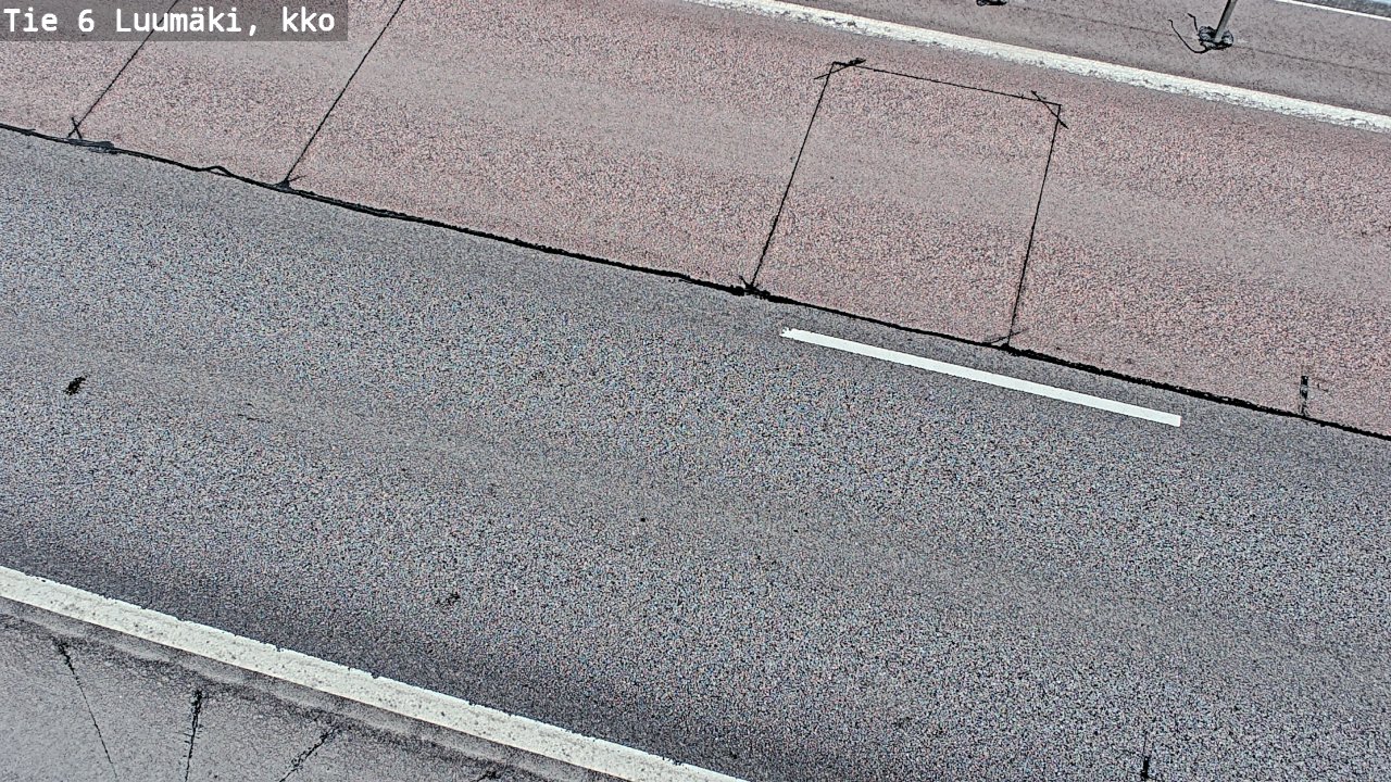 Weather Camera Image Väg 6 Luumäki, kirkko, Luumäki, Etelä-Karjala