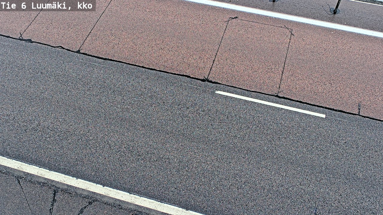 Weather Camera Image Väg 6 Luumäki, kirkko, Luumäki, Etelä-Karjala