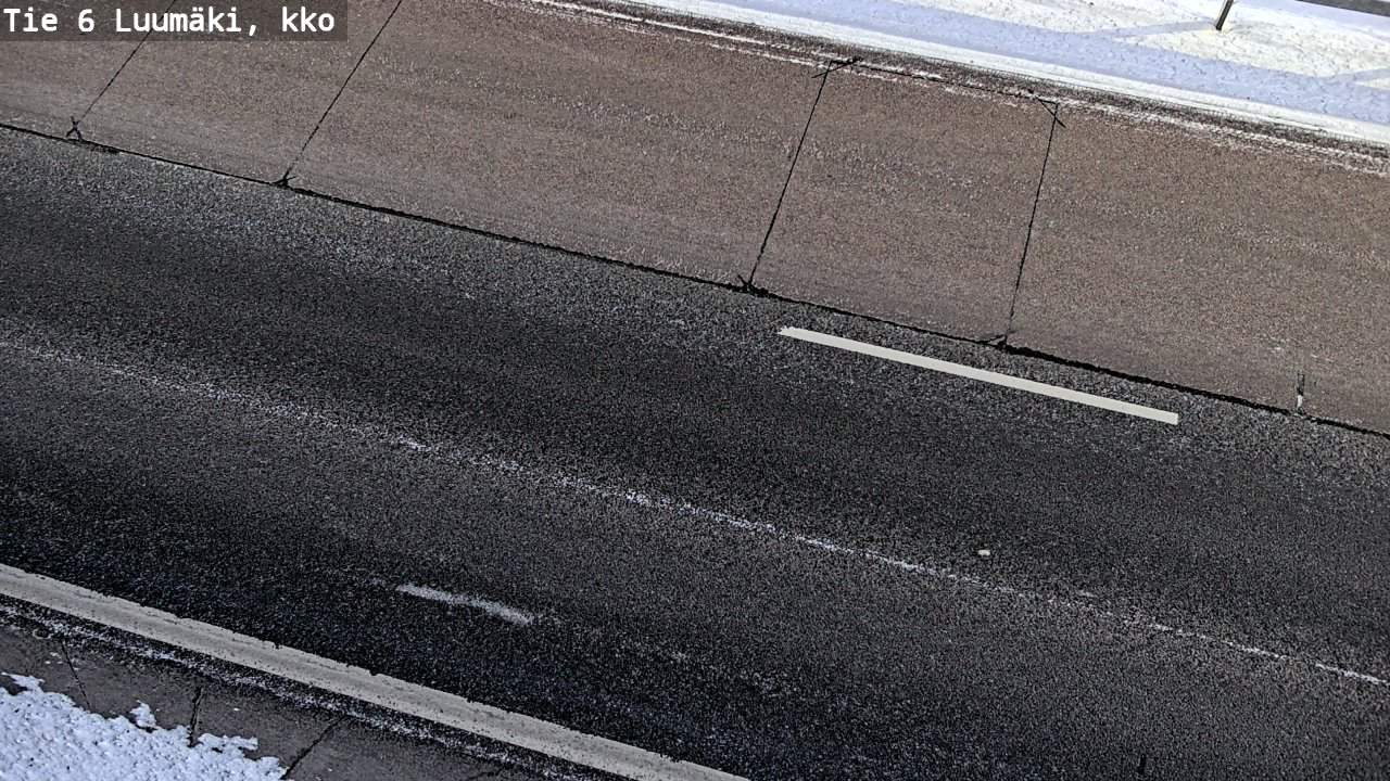 Weather Camera Image Väg 6 Luumäki, kirkko, Luumäki, Etelä-Karjala