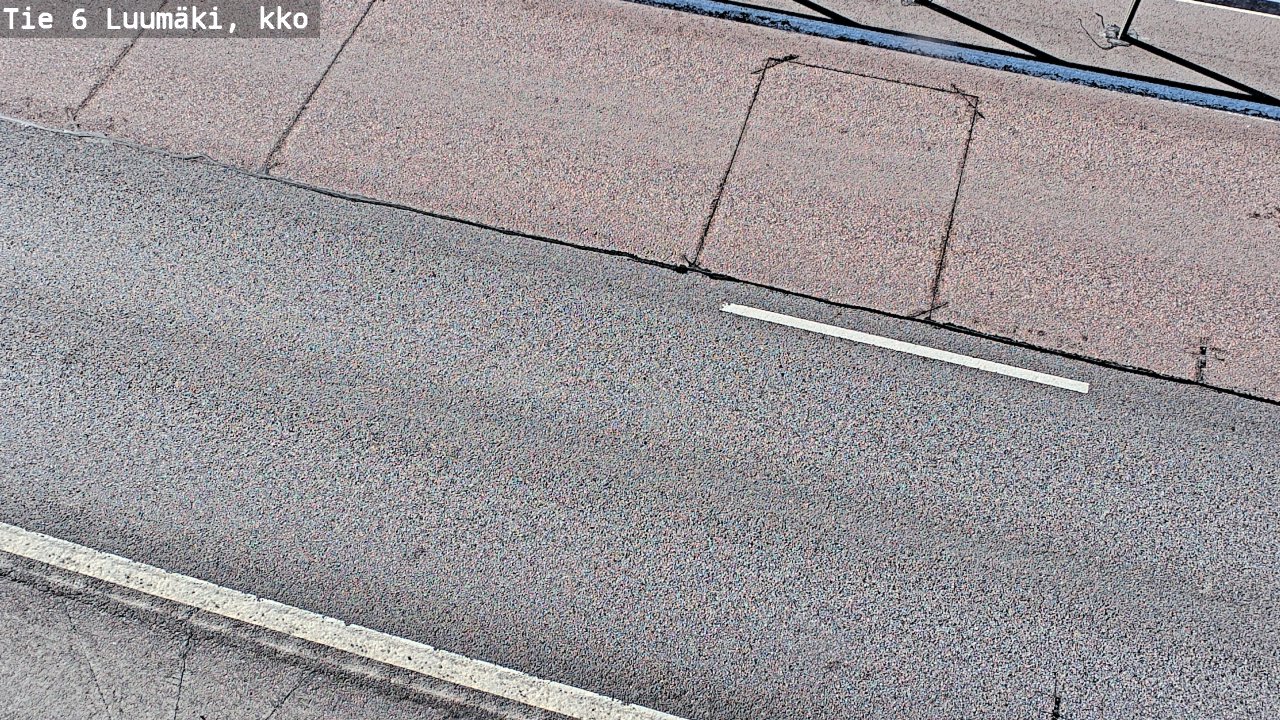 Weather Camera Image Väg 6 Luumäki, kirkko, Luumäki, Etelä-Karjala