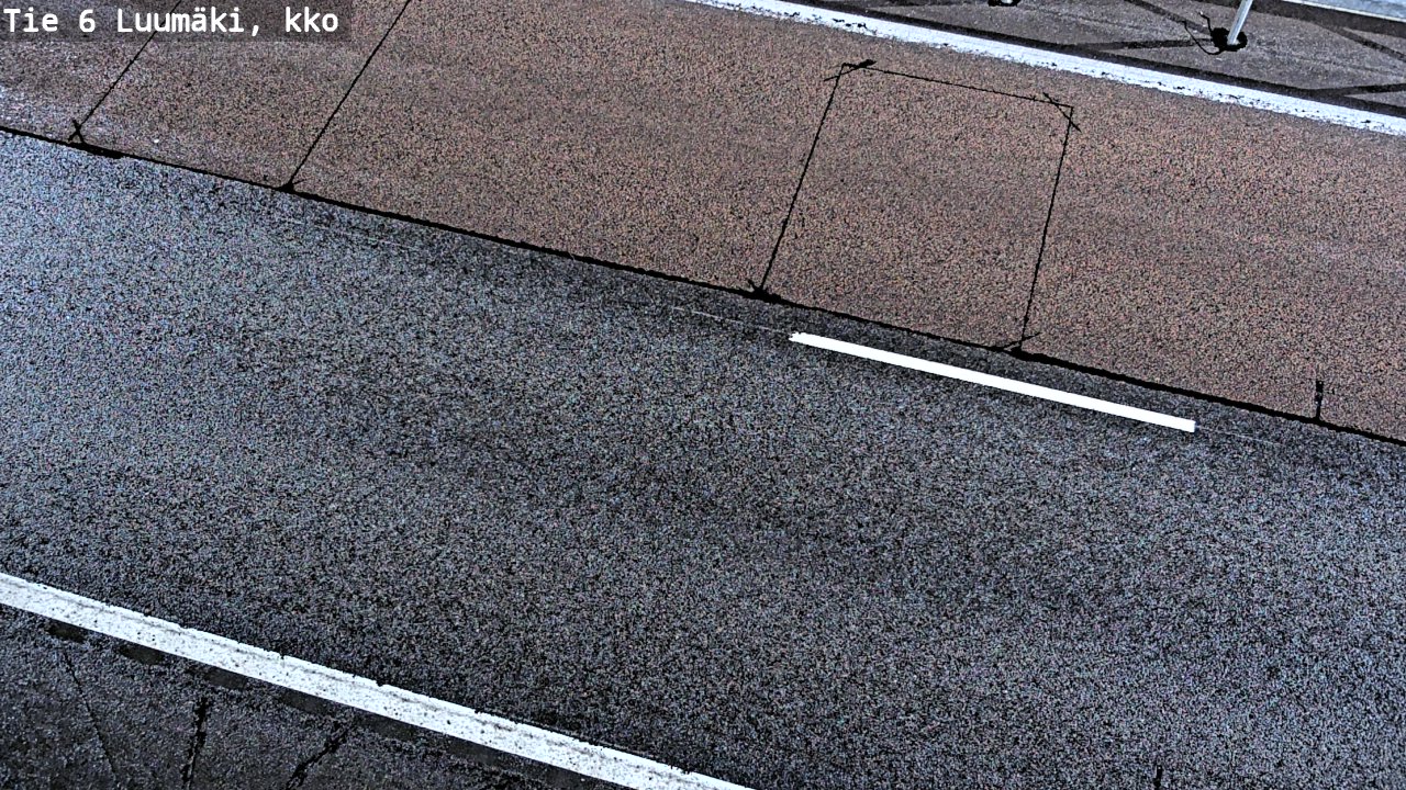 Weather Camera Image Väg 6 Luumäki, kirkko, Luumäki, Etelä-Karjala