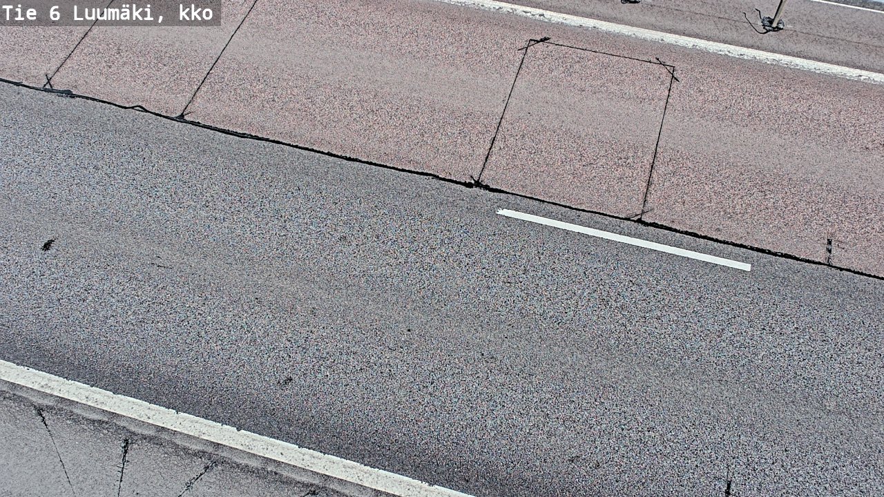 Weather Camera Image Väg 6 Luumäki, kirkko, Luumäki, Etelä-Karjala