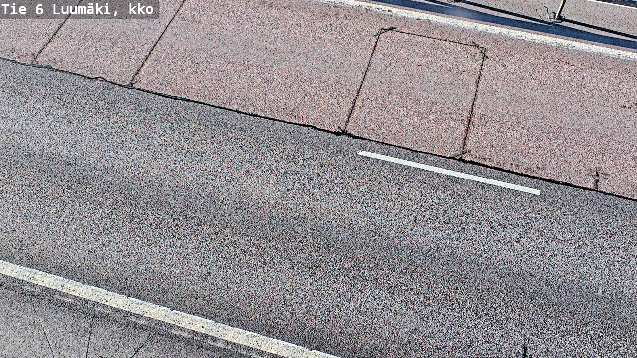 Weather Camera Image Väg 6 Luumäki, kirkko, Luumäki, Etelä-Karjala