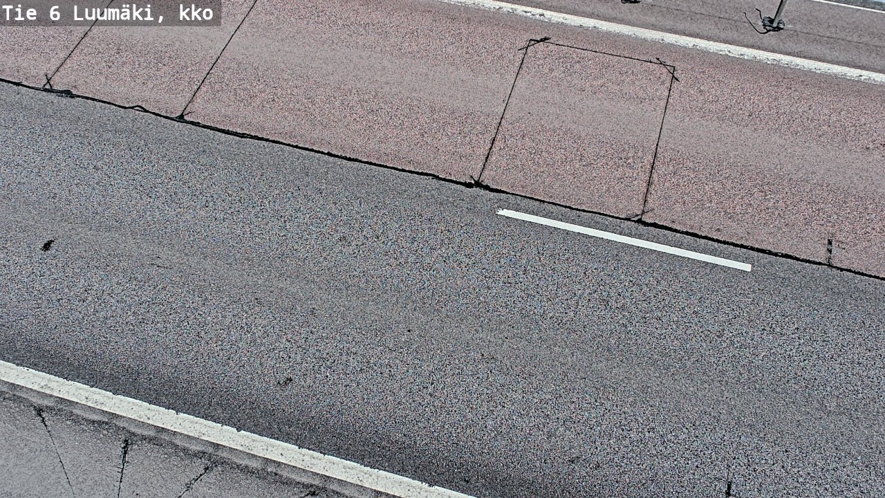 Weather Camera Image Väg 6 Luumäki, kirkko, Luumäki, Etelä-Karjala
