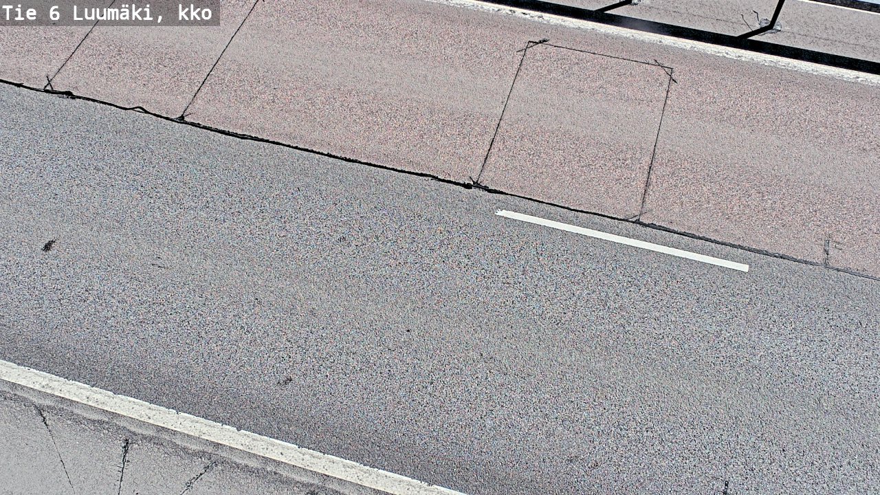 Weather Camera Image Väg 6 Luumäki, kirkko, Luumäki, Etelä-Karjala